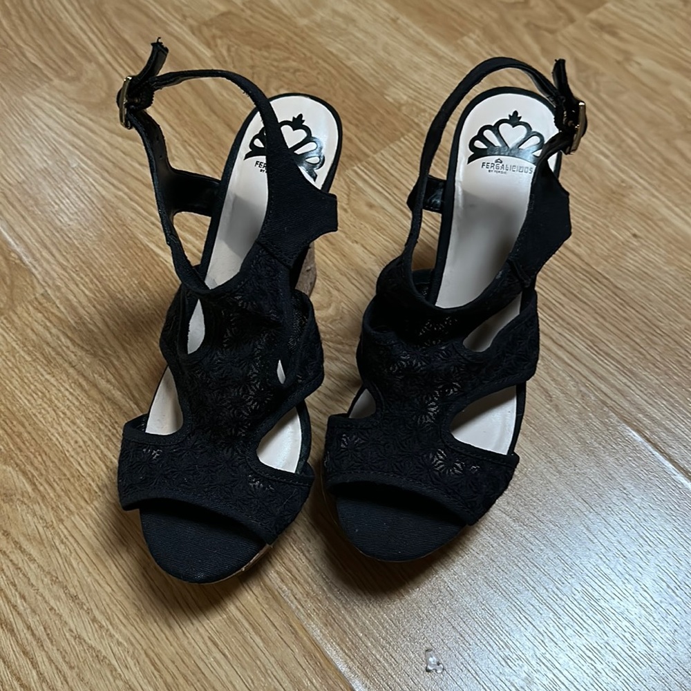 Fergalicious by Fergie wedges, size 7.5, only worn once